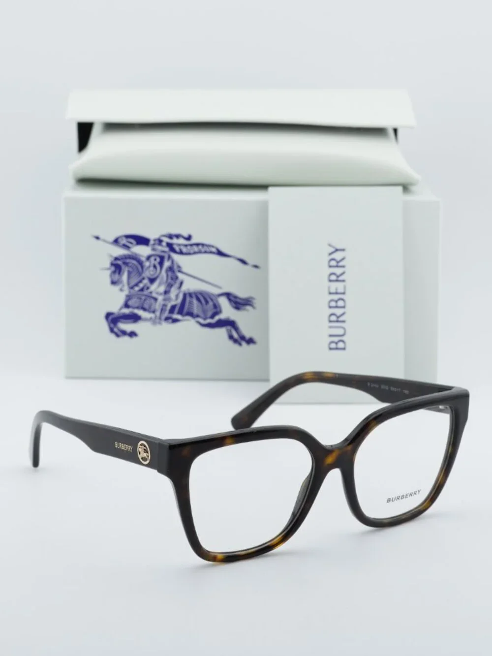 Burberry BE2443 3002 Square Eyeglasses - Havana 53mm - Picture 5 of 10